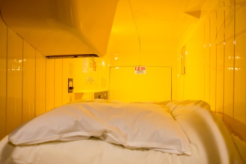 The Capsule Hotel inside View in Japan Youth Travel was a perfect mix of comfort and innovation.