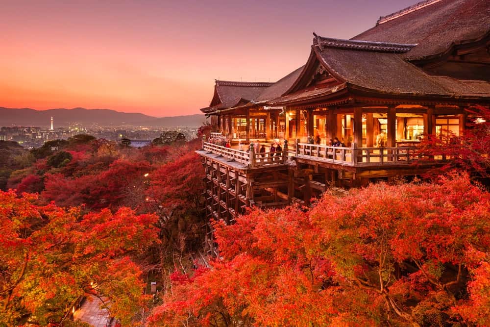 Kiyomizu-dera Temple in Kyoto Japan historic landmark