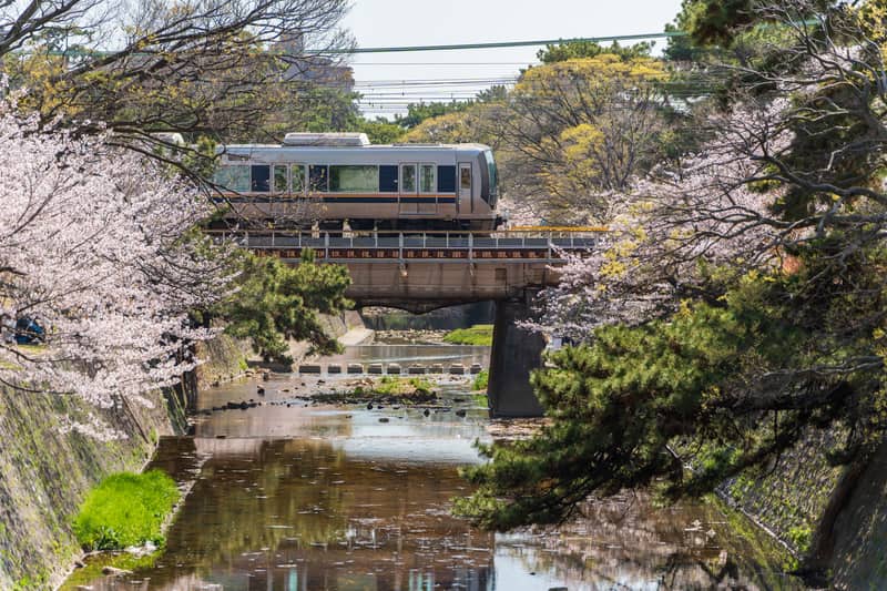 Shukugawa Park in Nishinomiya City Japan