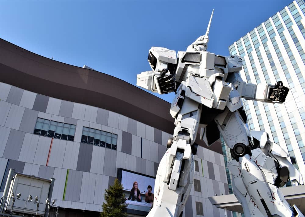 Unicon Gundam statue in Odaiba Tokyo Japan
