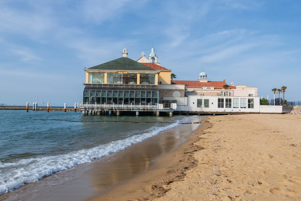 Momochi Seaside Park beach view in Fukuoka