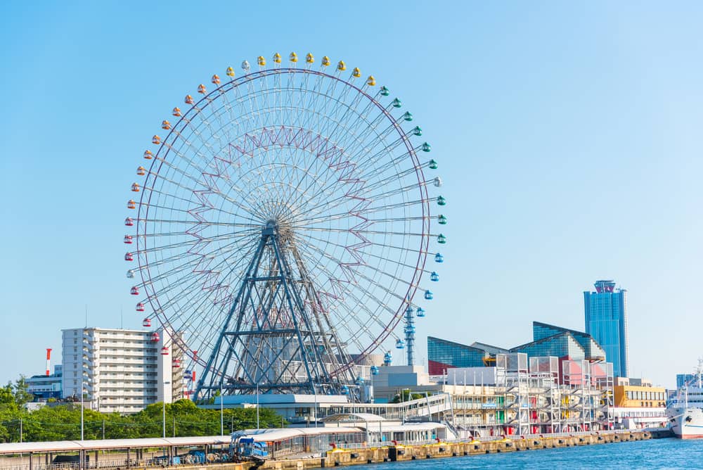 Tempozan Ferris Wheel in Osaka Japan