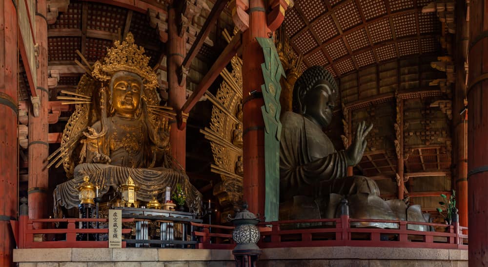 Great Buddha statue at Todaiji Temple in Nara